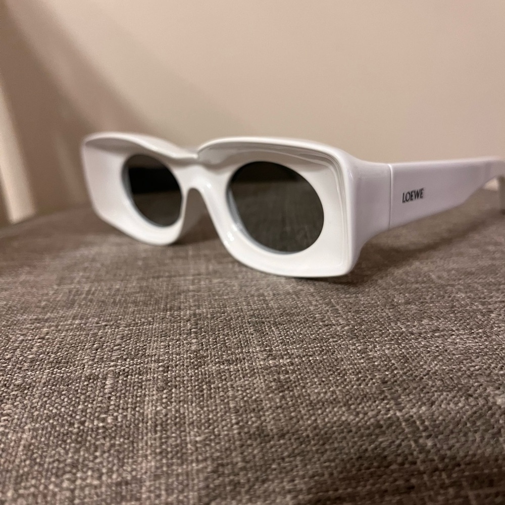 Loewe White Rectangular Sunglasses - image 5